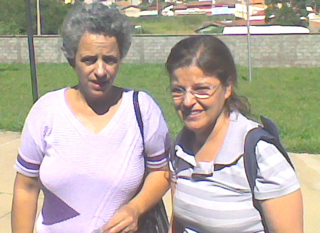 Irene, minha esposa, e Sra Alba, coordenadora do Programa Escola da Família